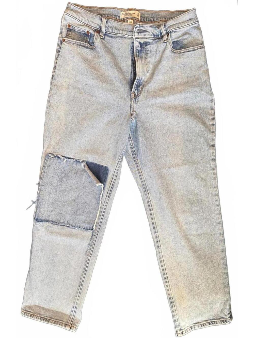 Abercrombie&Fitch|Ankle Straight High Rise Blue Jeans|Curve Love Size 31/12